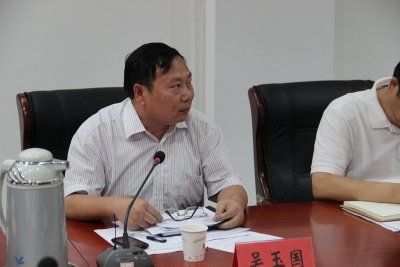 (上图:吴玉国组长发言)会议最后,张永涛院长做总结讲话.